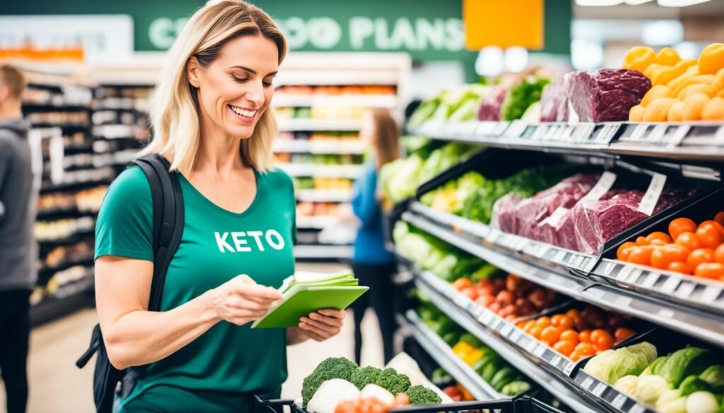 Keto meal planning and grocery shopping